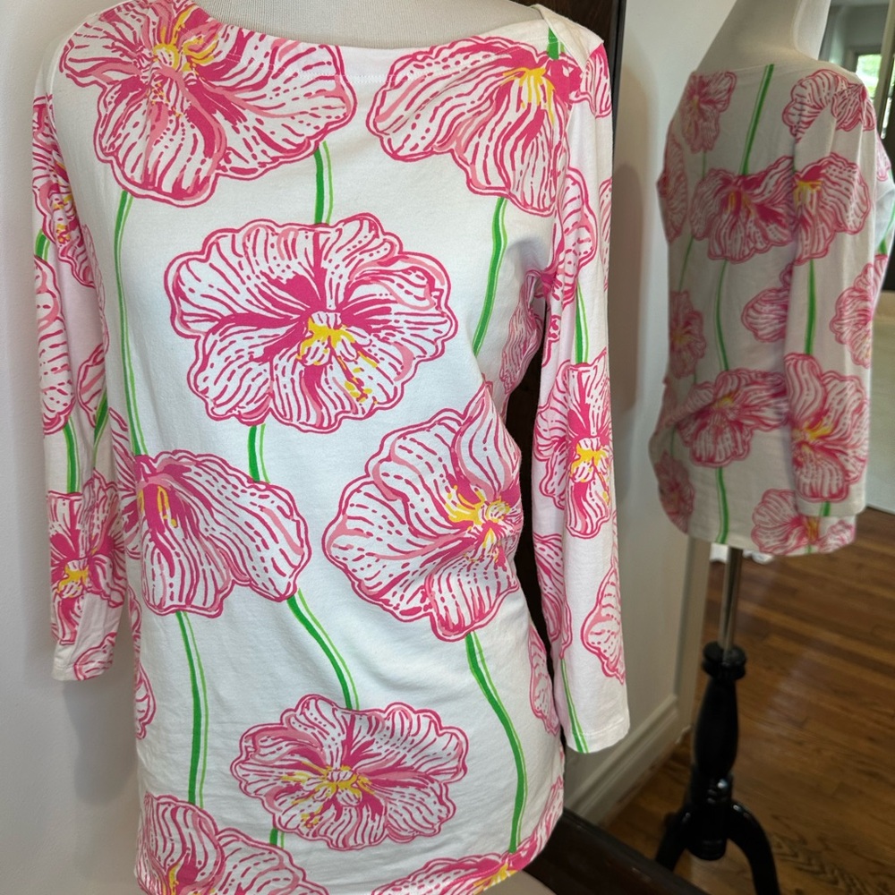 Lilly Pulitzer andie tee boatneck